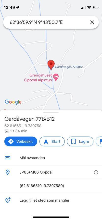 Apartmán Koselig Leilighet , Med Parkering Og Ski In &Out. Oppdal Exteriér fotografie